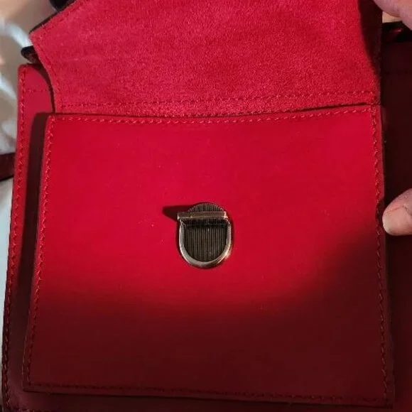Patricia Nash Vintage Red Leather Bag - Picture 6 of 7